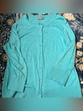 Cyrus Aqua Snap-Front Cardigan